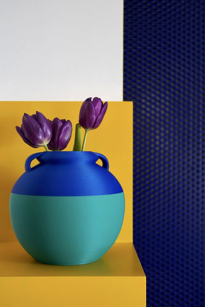Vases - NUMA POMPILIO XL pot - Special "BICOLOR" - POP POT