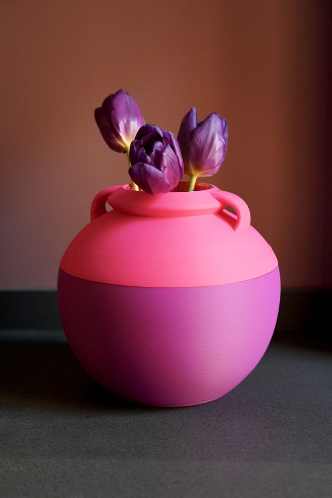 Vases - NUMA POMPILIO XL pot - Special "BICOLOR" - POP POT