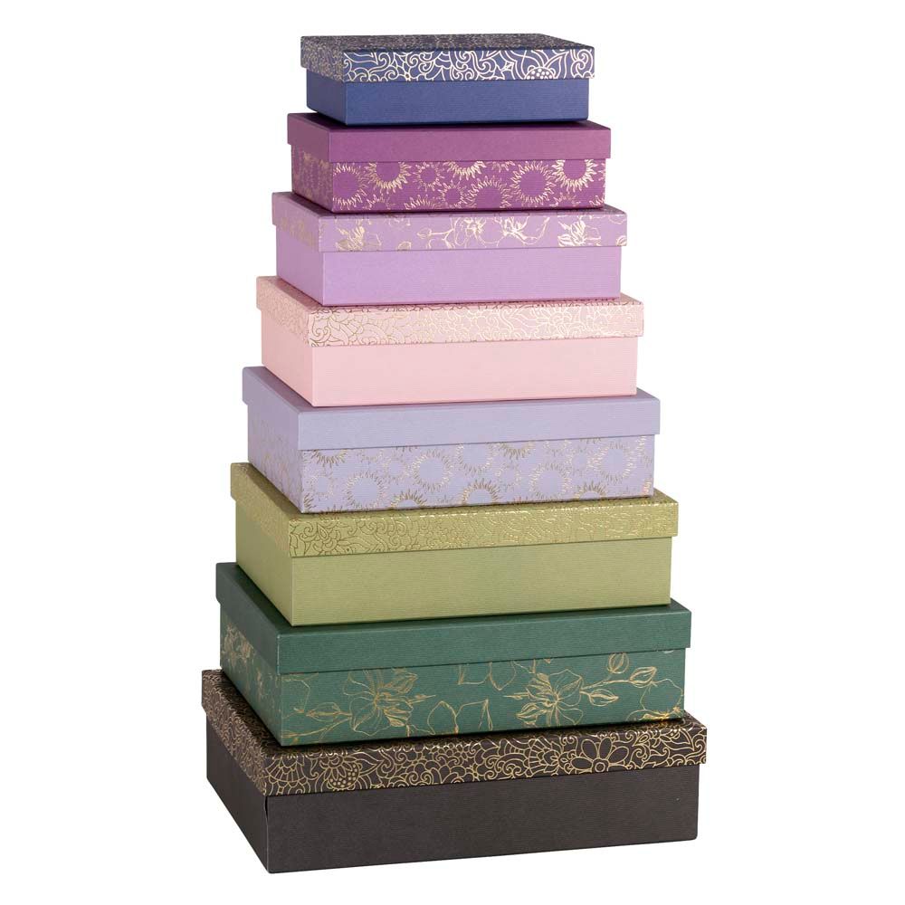 Gifts - gift boxes rectangular - 8pcs. set - ARTEBENE