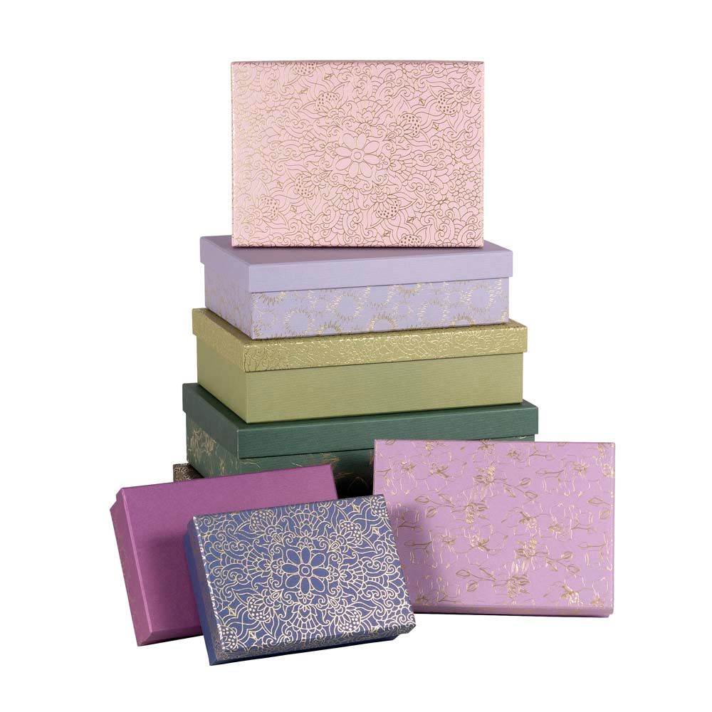 Gifts - gift boxes rectangular - 8pcs. set - ARTEBENE