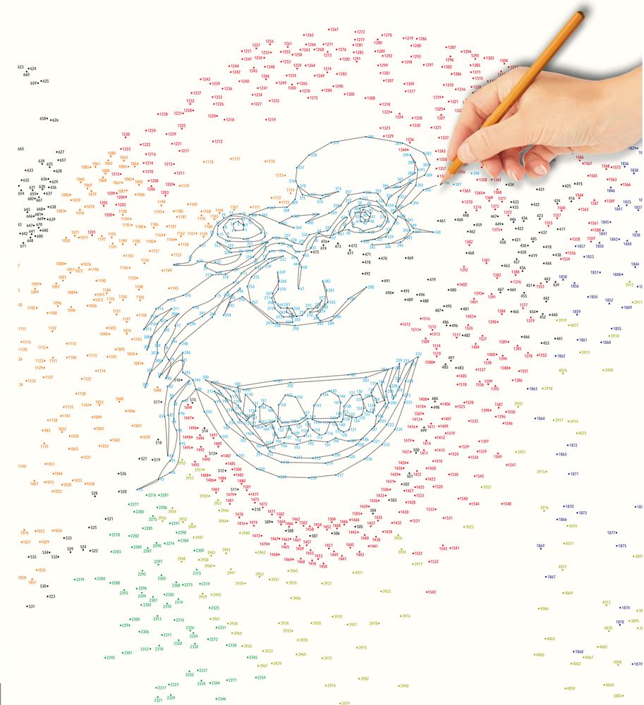 Affiches - Stratier Affiche De Jeu XL: RELIEZ LES POINTS - STRATIER