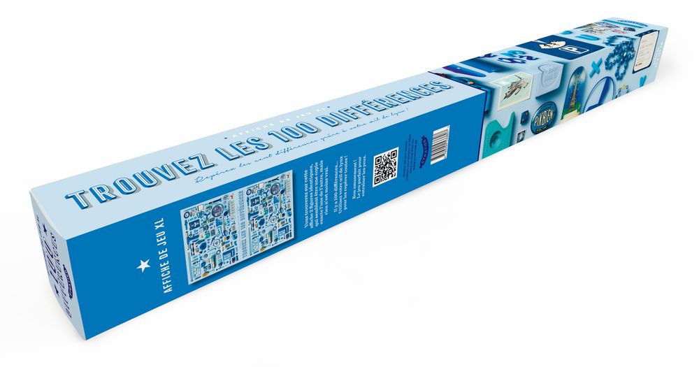 Affiches - Stratier Affiche De Jeu XL: TROUVEZ LES 100 DIFFÉRENCES - STRATIER