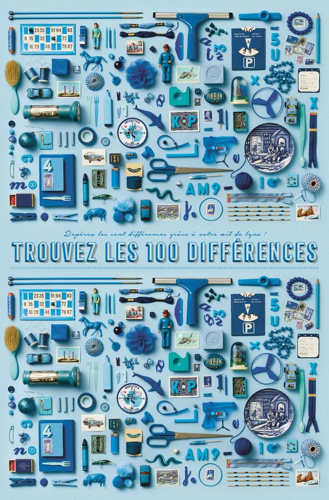 Affiches - Stratier Affiche De Jeu XL: TROUVEZ LES 100 DIFFÉRENCES - STRATIER