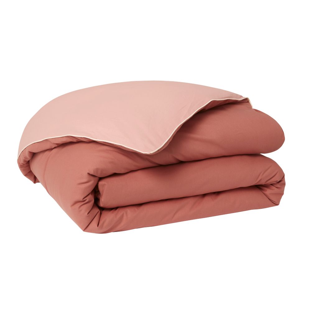 Bed linens - Bons Jours Terracotta / Poudre - Duvet Set - ESSIX