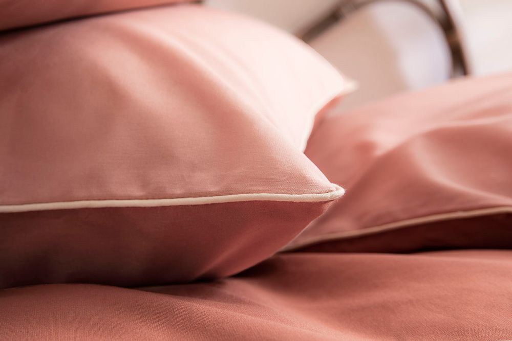 Bed linens - Bons Jours Terracotta / Poudre - Duvet Set - ESSIX