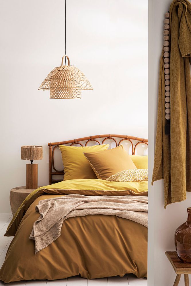 Bed linens - Bons Jours Savane / Curry - Duvet Set - ESSIX