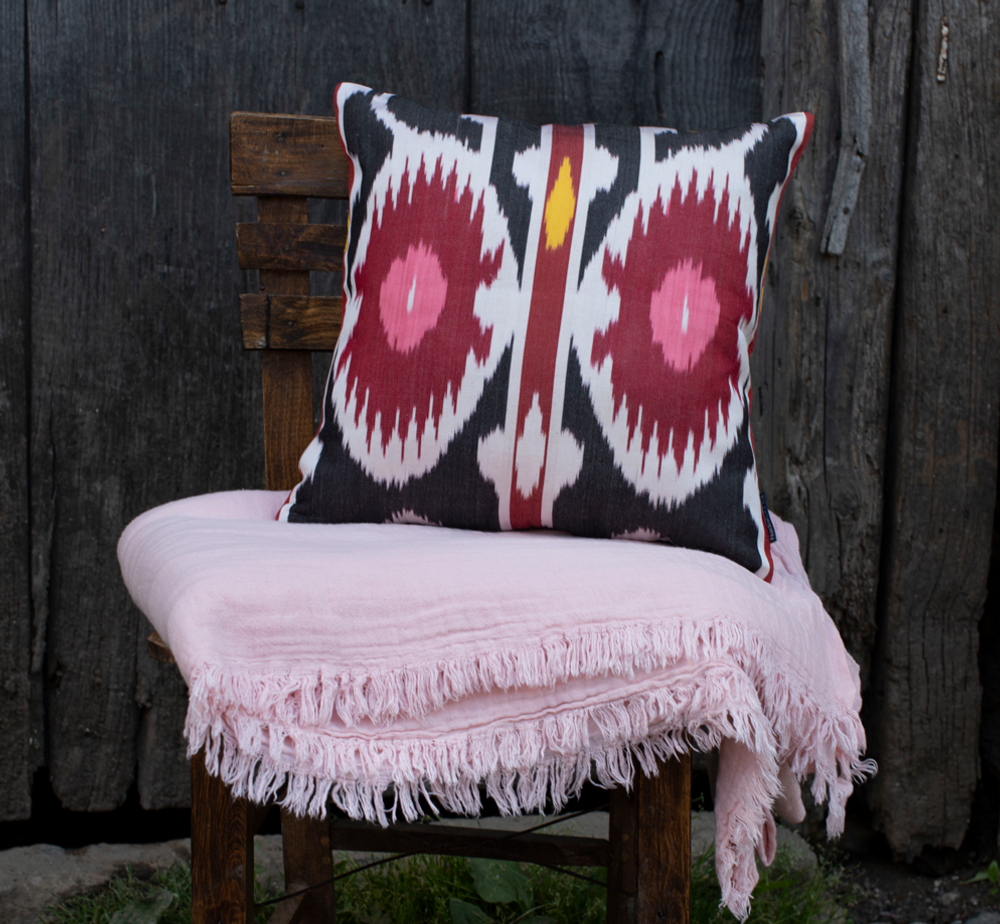 Coussins - COUSSIN IKAT (velour/soie COTON) - NADIA DAFRI PARIS