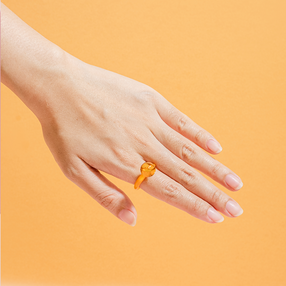 Jewelry - Mandarina tiny ring orange - LAJEWEL