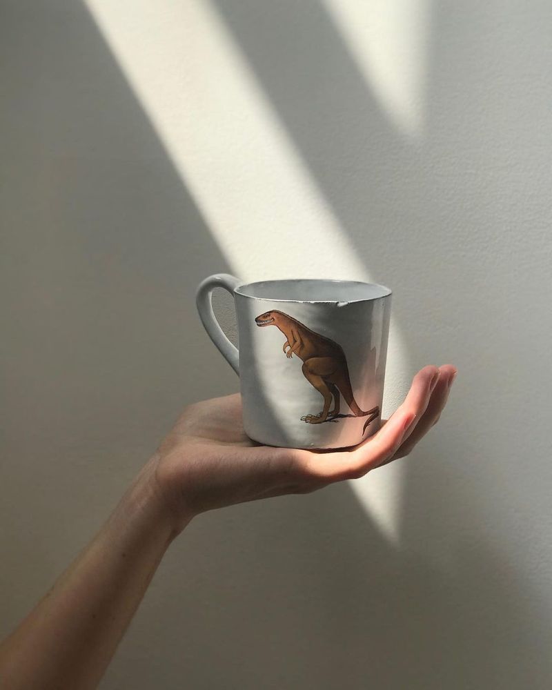 Céramique - Mug Illustré en céramique blanche - CARRON PARIS