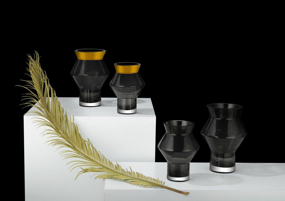 Vases - Modern luxury vase, jaggy angular, in house design CUZCO - ELEMENT ACCESSORIES