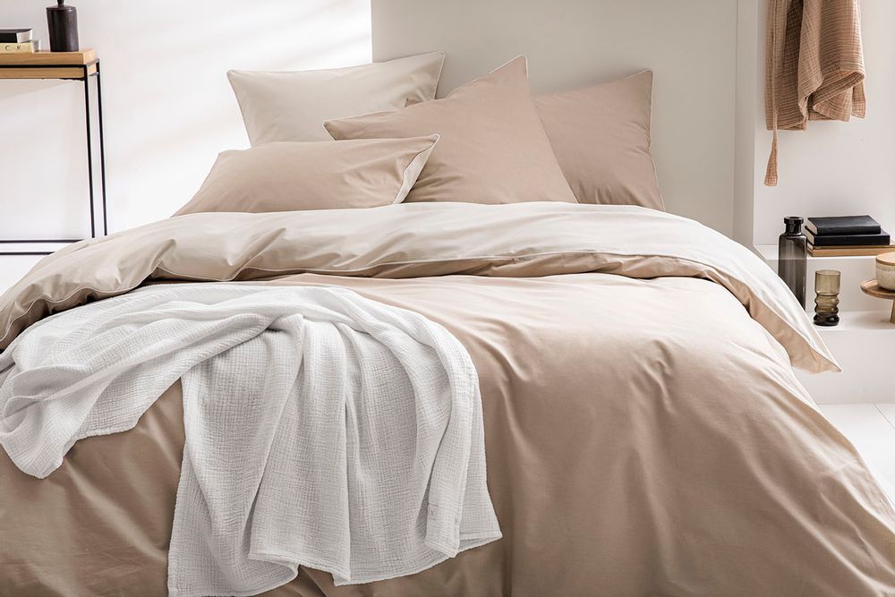 Linge de lit - Bons Jours Biscuit / Lin - Parure de Lit - ESSIX