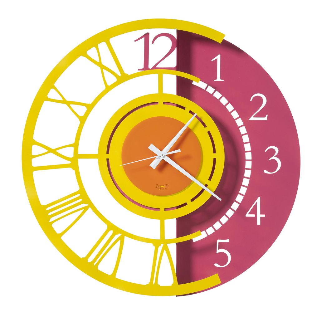 Horloges - Horloge murale en fer et plexiglass - ARTI E MESTIERI