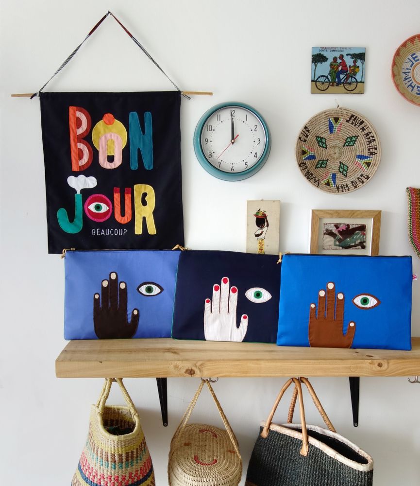 Pochettes - TROUSSE BONJOUR BEAUCOUP - IBABA RWANDA
