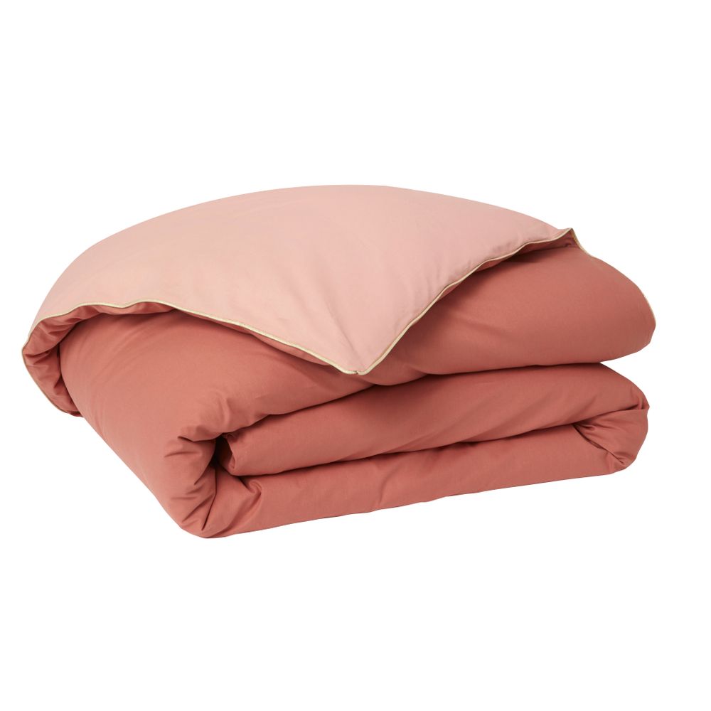 Bed linens - Bons Jours Terracotta / Poudre - Duvet Set - ESSIX