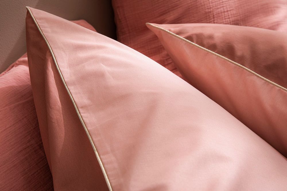 Bed linens - Bons Jours Terracotta / Poudre - Duvet Set - ESSIX