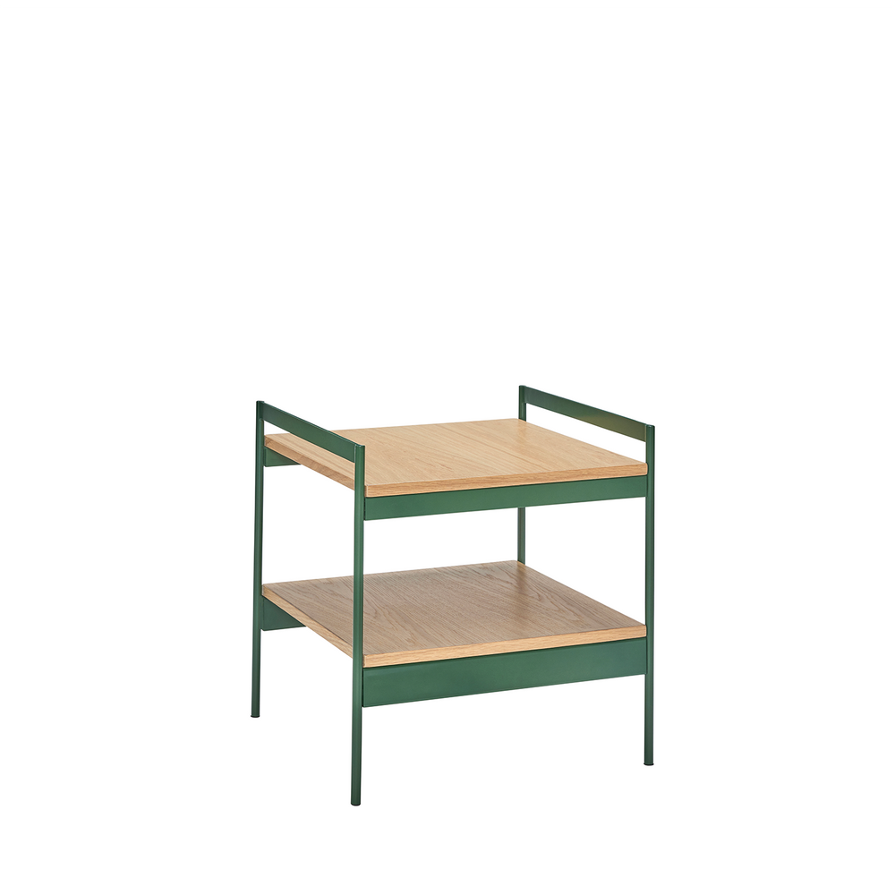 Coffee tables - Jaunty Side Table Green/Natural - HÜBSCH