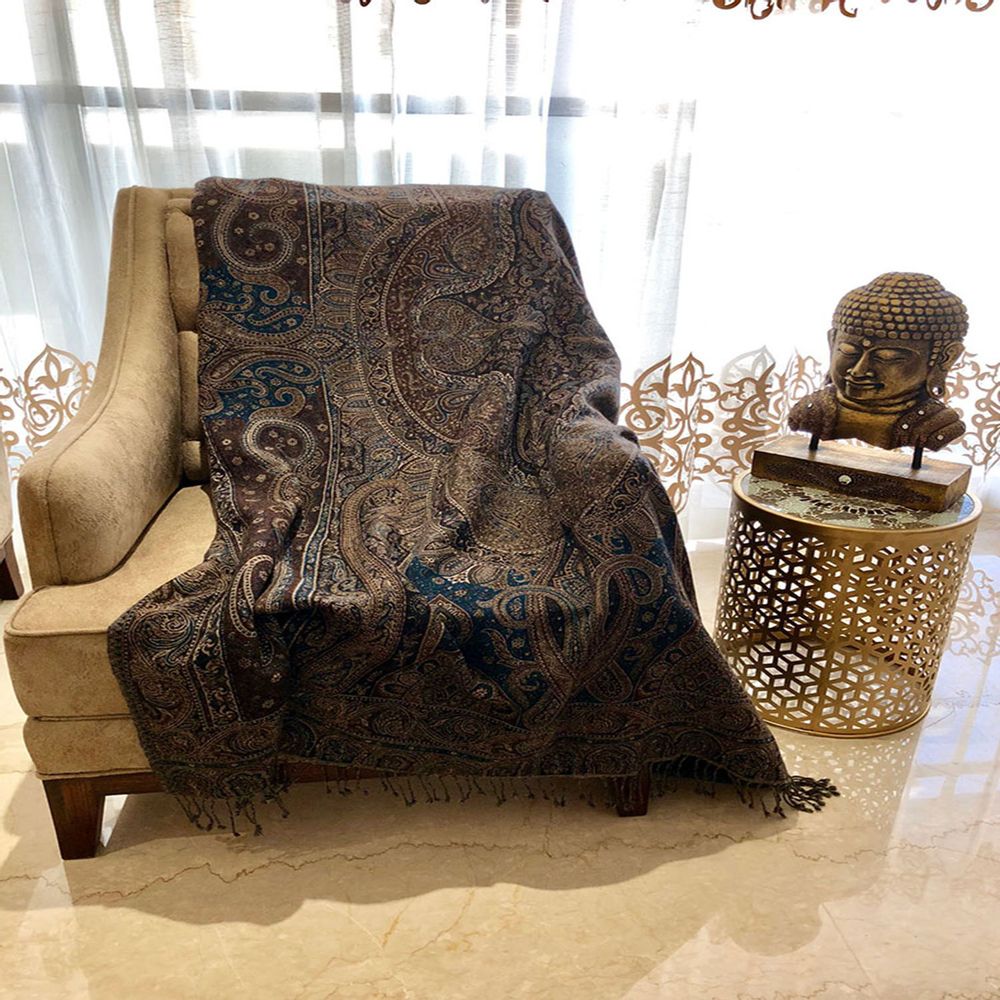 Plaids - PLAIDS EN LAINE MÉRINOS - HINAR CORPORATION