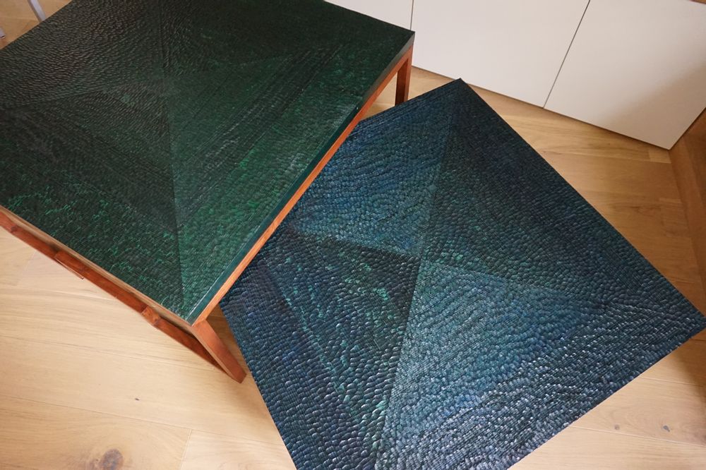 Coffee tables - Jean Bleu - ABEL ARTISANS CRÉATEURS