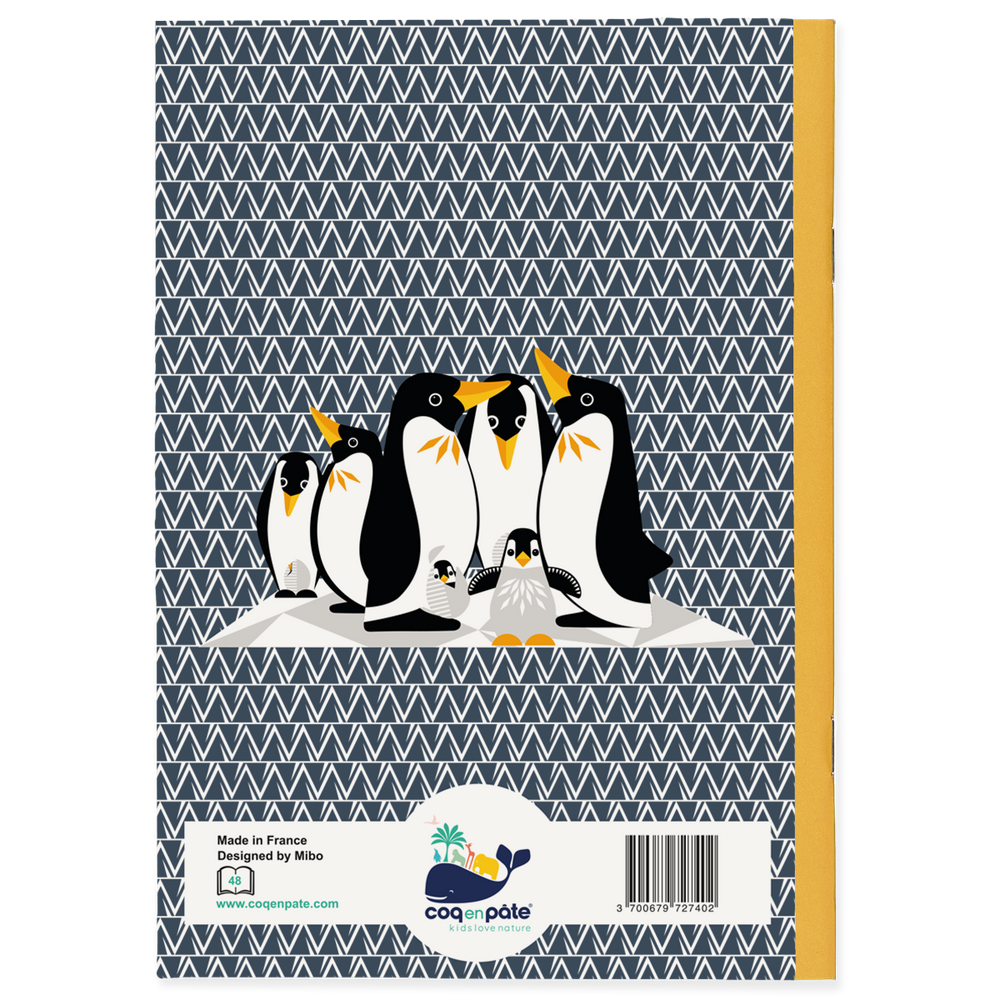 Loisirs créatifs pour enfant - Carnet Papier recyclé A5 48 pages Pingouin - COQ EN PATE
