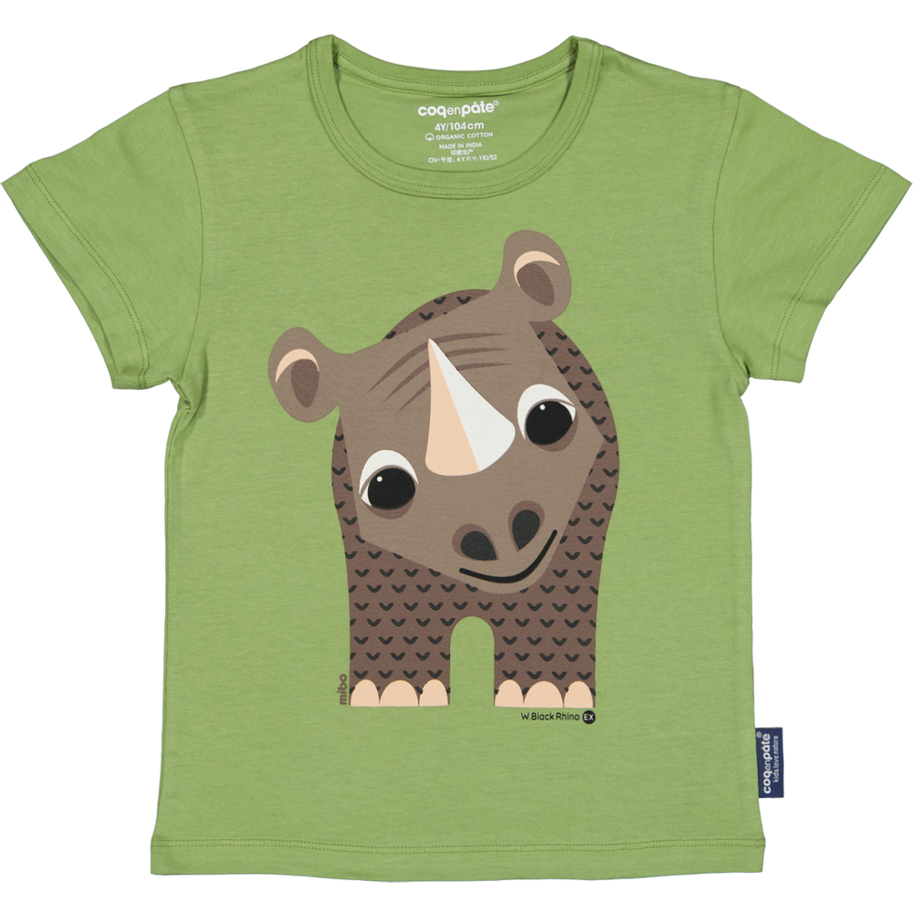 Prêt-à-porter - T shirt manches courtes imprimé recto verso Rhino - COQ EN PATE