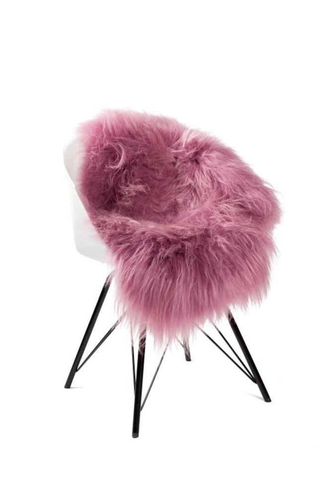 Couettes et oreillers - DYRESKINN® Peau de mouton islandais rose foncé 90-100 cm - DYRESKINN