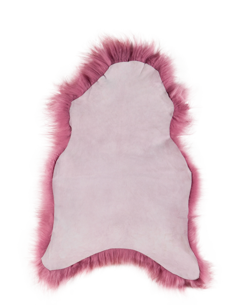 Couettes et oreillers - DYRESKINN® Peau de mouton islandais rose foncé 90-100 cm - DYRESKINN