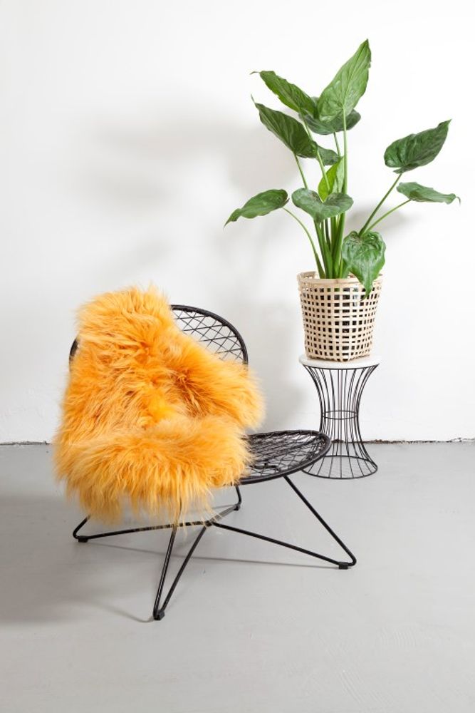 Comforters and pillows - DYRESKINN® Icelandic Sheepskin Yellow 90-100cm - DYRESKINN