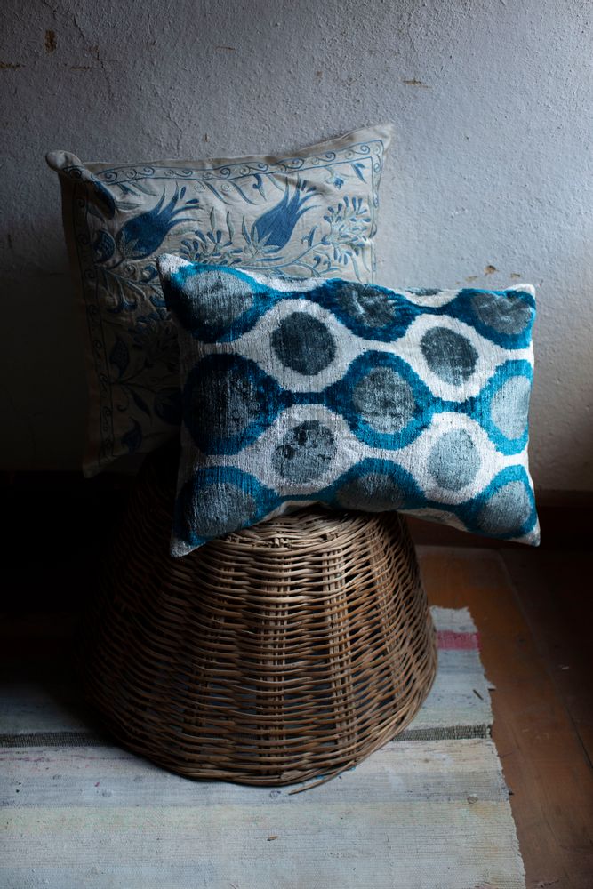 Coussins textile - IKAT COUSSIN SOIE COTON - NADIA DAFRI PARIS