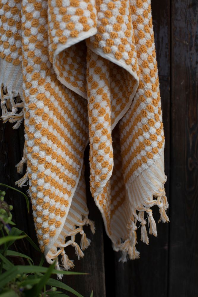 Serviettes de bain - SERVIETTE DE TOILETTE HANDWOVEN COTON - NADIA DAFRI PARIS