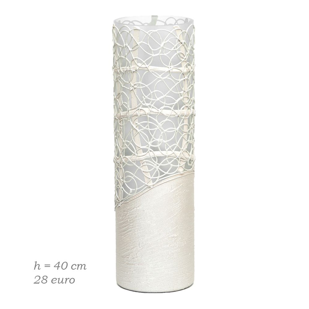 Vases - Art decorated glass cylinder vase for flowers - 7ART SP. Z O.O.