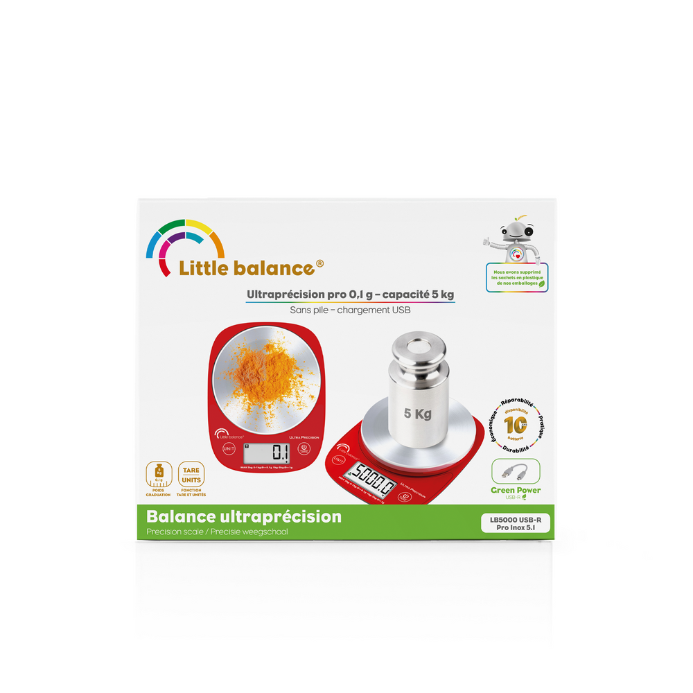 Ustensiles de cuisine - Balance culinaire Ultra précision 5.1 USB-R - LITTLE BALANCE