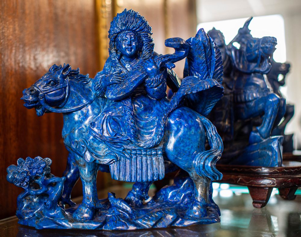 Sculptures, statuettes and miniatures - Lapis lazuli sculptures - TRESORIENT