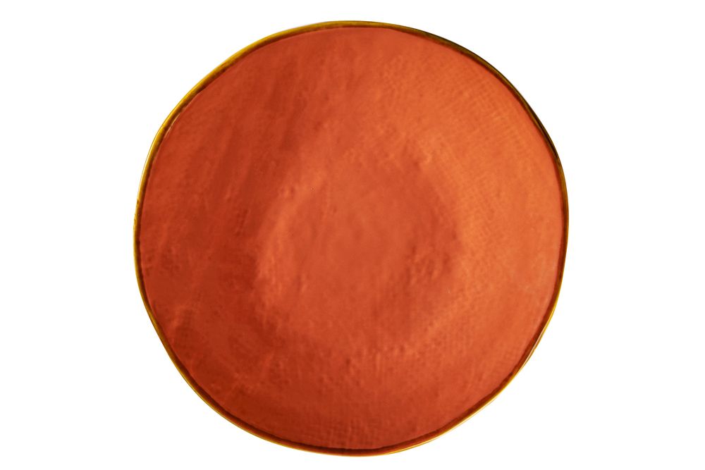 Platter and bowls - Mediterraneo  Collection - Orange Color - Tableware - Flat Plate - Soup Plate - Dessert Plate - PUEBCO