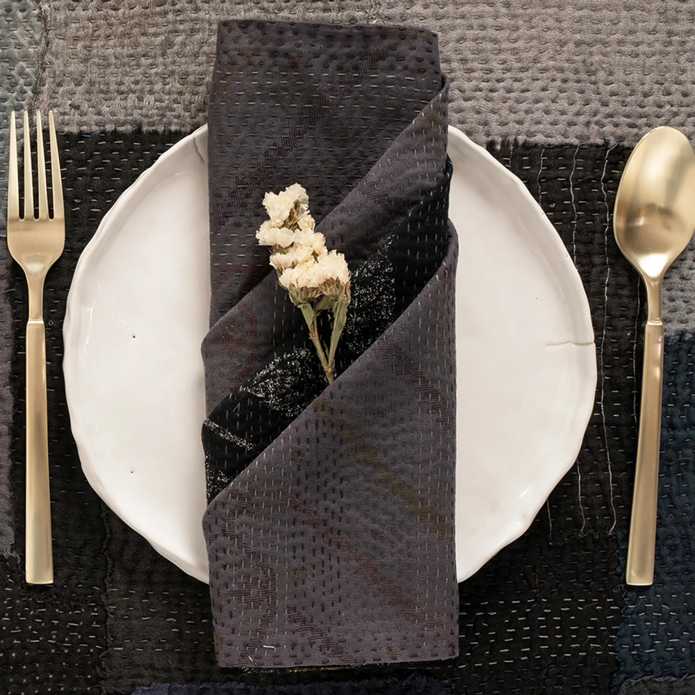 Linge de table textile - Ensemble de serviettes Kantha Vintage Landscape - MAISON MIEKO
