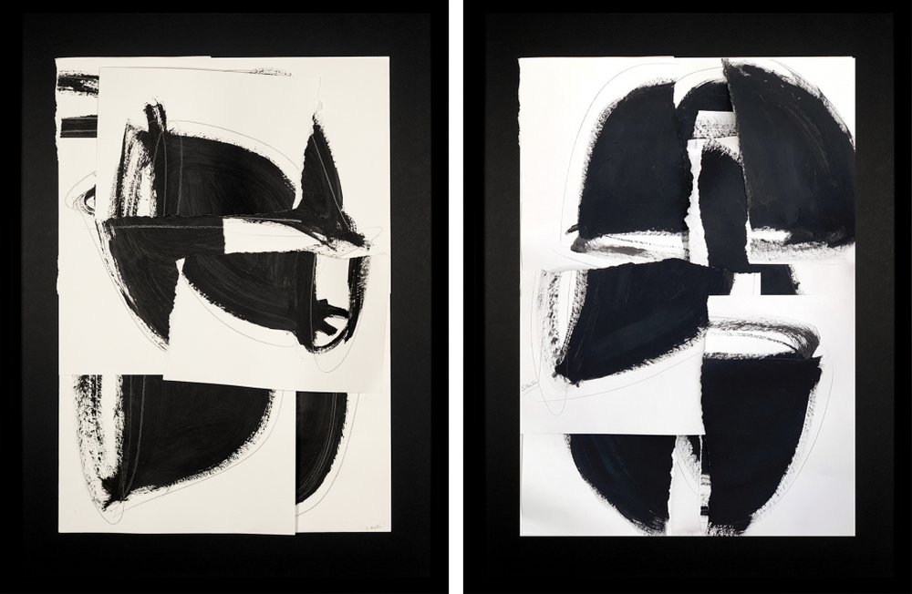 Paintings - MISTRAL I & II PAINTINGS - NOVOCUADRO ART COMPANY