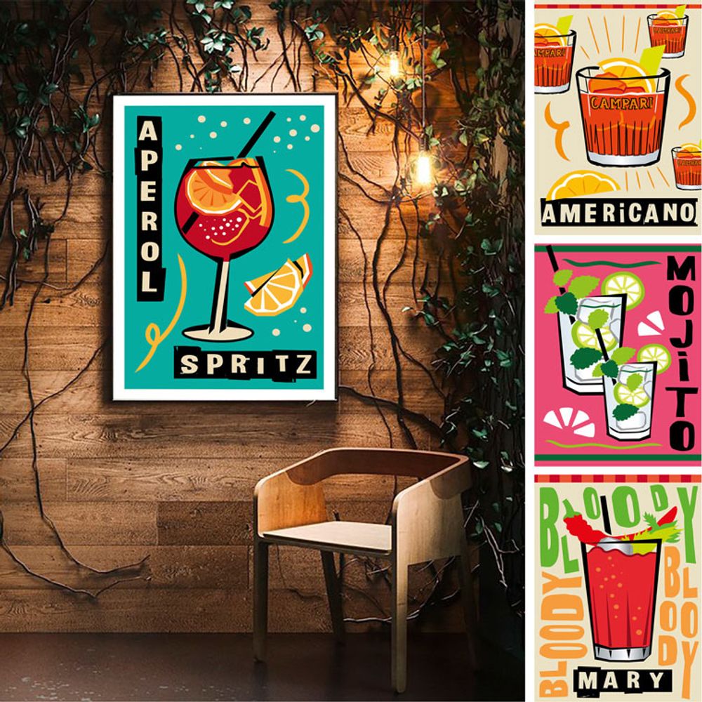 Poster - COCKTAILS Collection - BLUE SHAKER