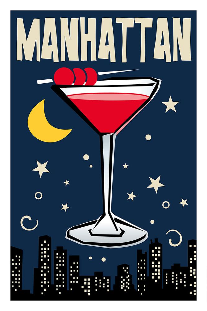 Poster - COCKTAILS Collection - BLUE SHAKER