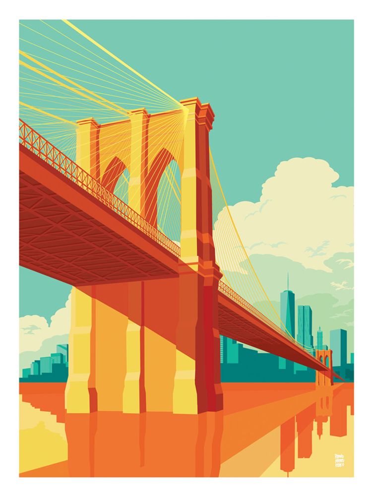 Poster - REMKO HEEMSKERK Collection - New York - BLUE SHAKER