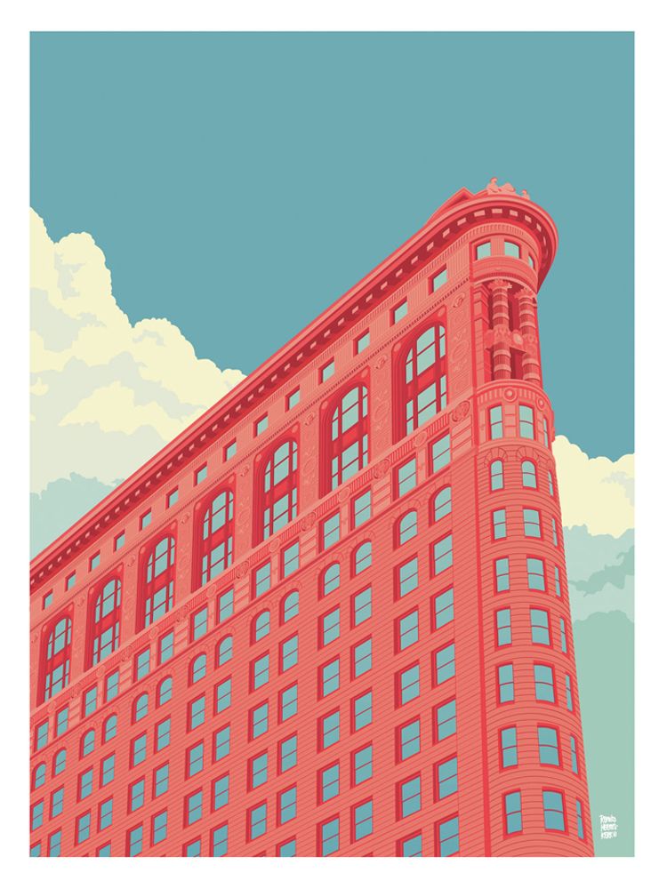 Poster - REMKO HEEMSKERK Collection - New York - BLUE SHAKER