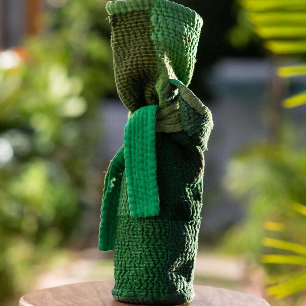 Bags and totes - Kantha Vintage Handmade Landscape Wine Bag - MAISON MIEKO