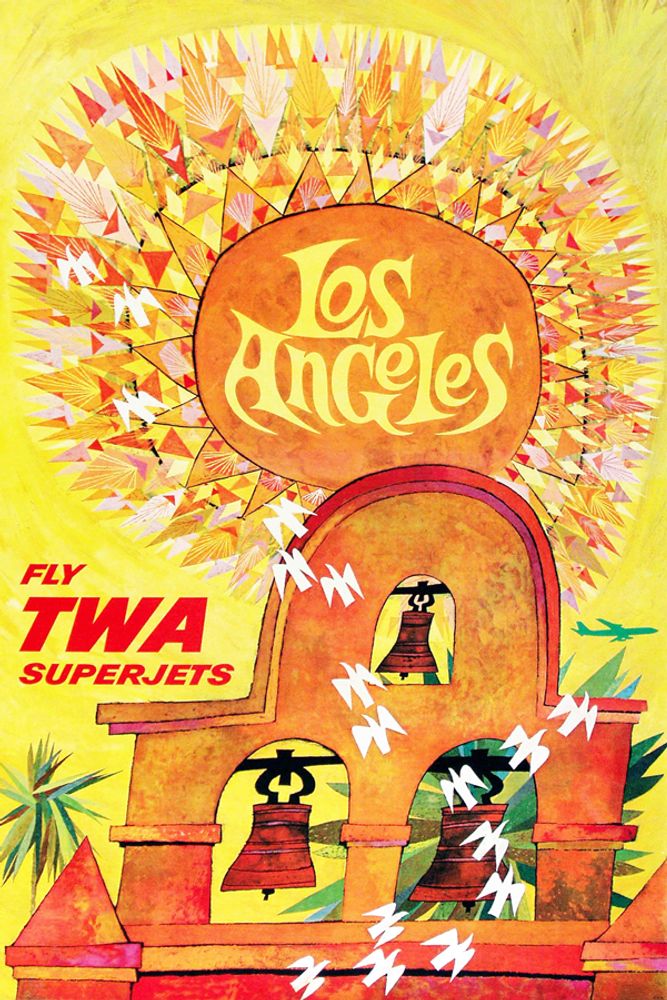 Poster - AIRLINES collection - TWA selection - BLUE SHAKER