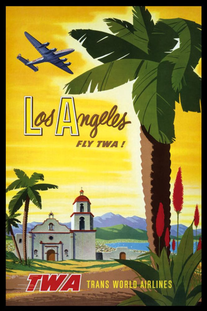 Poster - AIRLINES collection - TWA selection - BLUE SHAKER