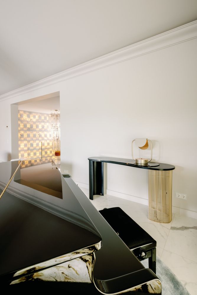 Console table - Modern Castelo Console Table, Black, Marble, Handmade in Portugal by Greenapple - GREENAPPLE DESIGN INTERIORS