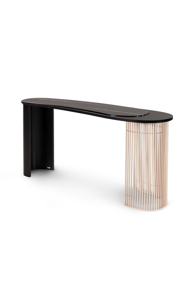 Console table - Modern Castelo Console Table, Black, Marble, Handmade in Portugal by Greenapple - GREENAPPLE DESIGN INTERIORS