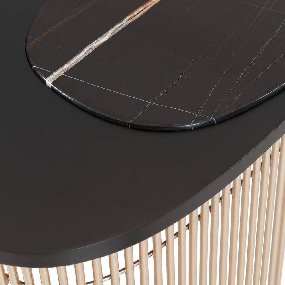 Console table - Modern Castelo Console Table, Black, Marble, Handmade in Portugal by Greenapple - GREENAPPLE DESIGN INTERIORS