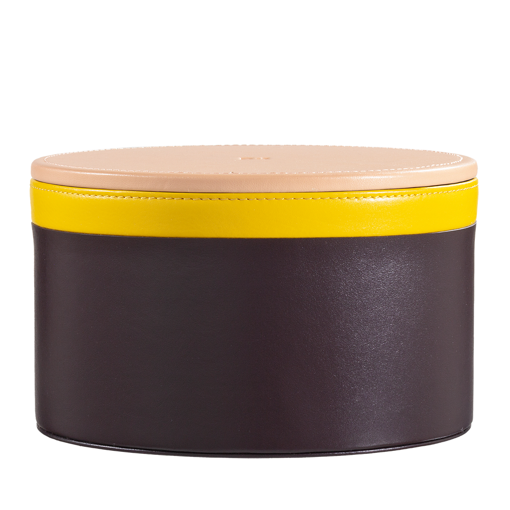 Objets design - Boîte pote-objets en cuir - DUDU
