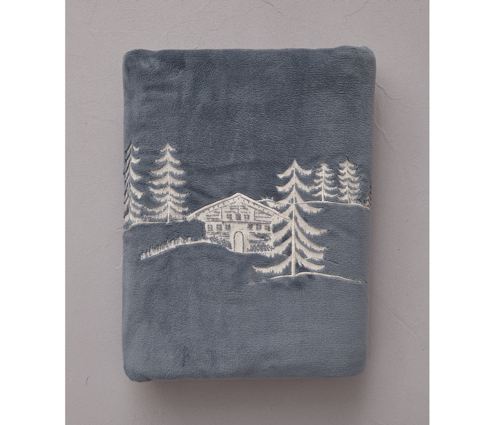 Plaids - Plaid Polaire Chalet d'Alpage - SYLVIE THIRIEZ