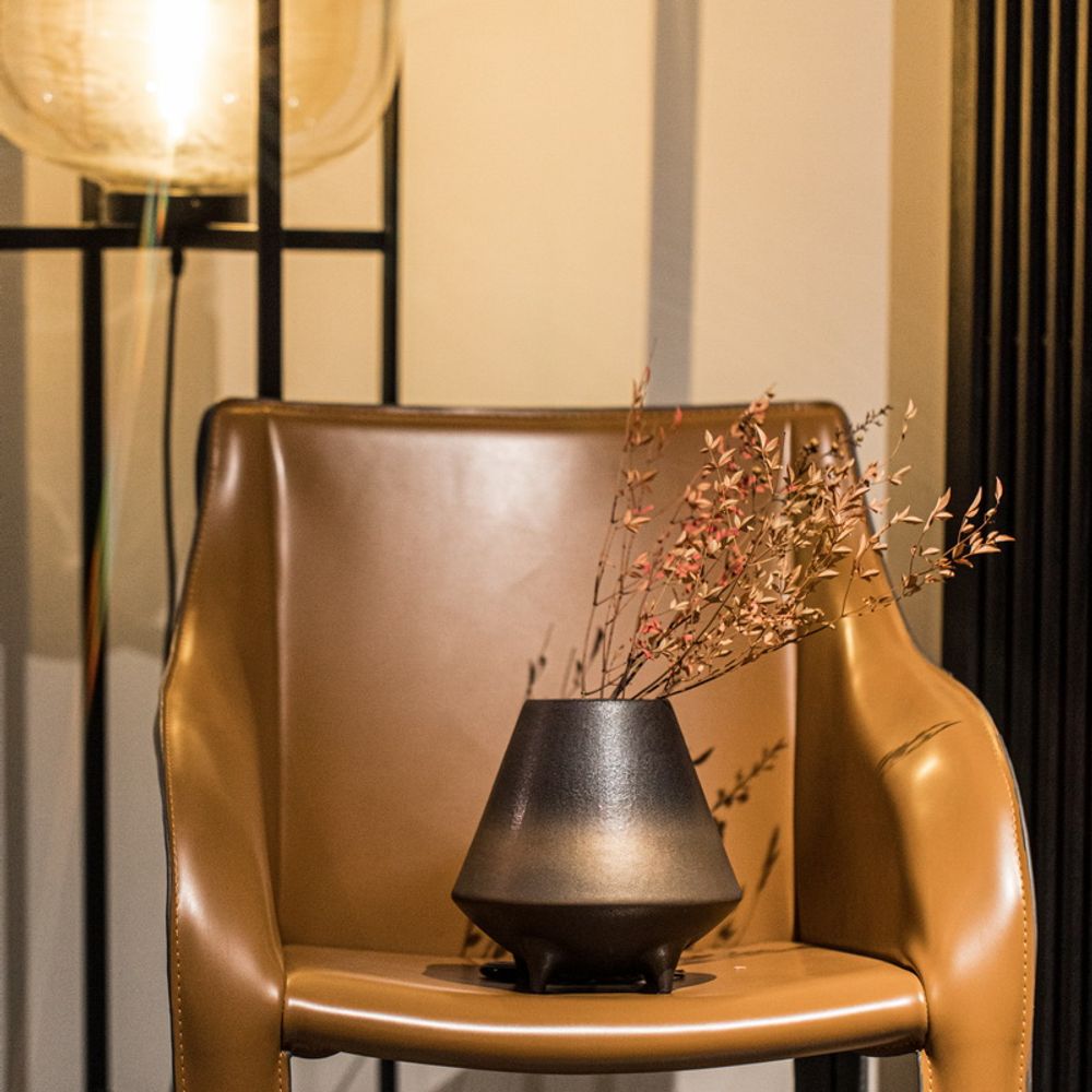 Vases - Oriental Series: OTARU20BB "New Modern" Ikebana style vase or bowl - ELEMENT ACCESSORIES