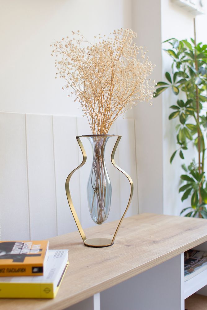 Vases - Vase Droplet Wide - Aqua - KITBOX DESIGN
