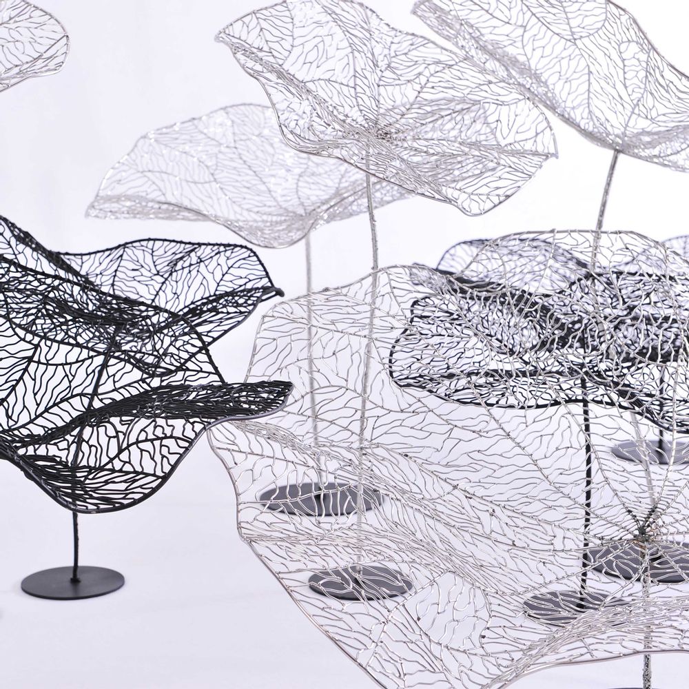 Sculptures, statuettes and miniatures - LOTUS LEAF - APIWAT CHITAPANYA